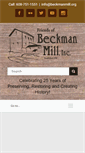 Mobile Screenshot of beckmanmill.org